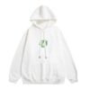 Fruit Graffiti Print Hoodie – White