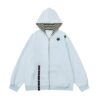 Casual Striped Base Layer with Blue Hoodie