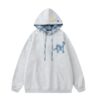 Plaid Cat Print Casual Hoodie