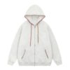 Classic Athletic-Style Hoodie — Light Gray